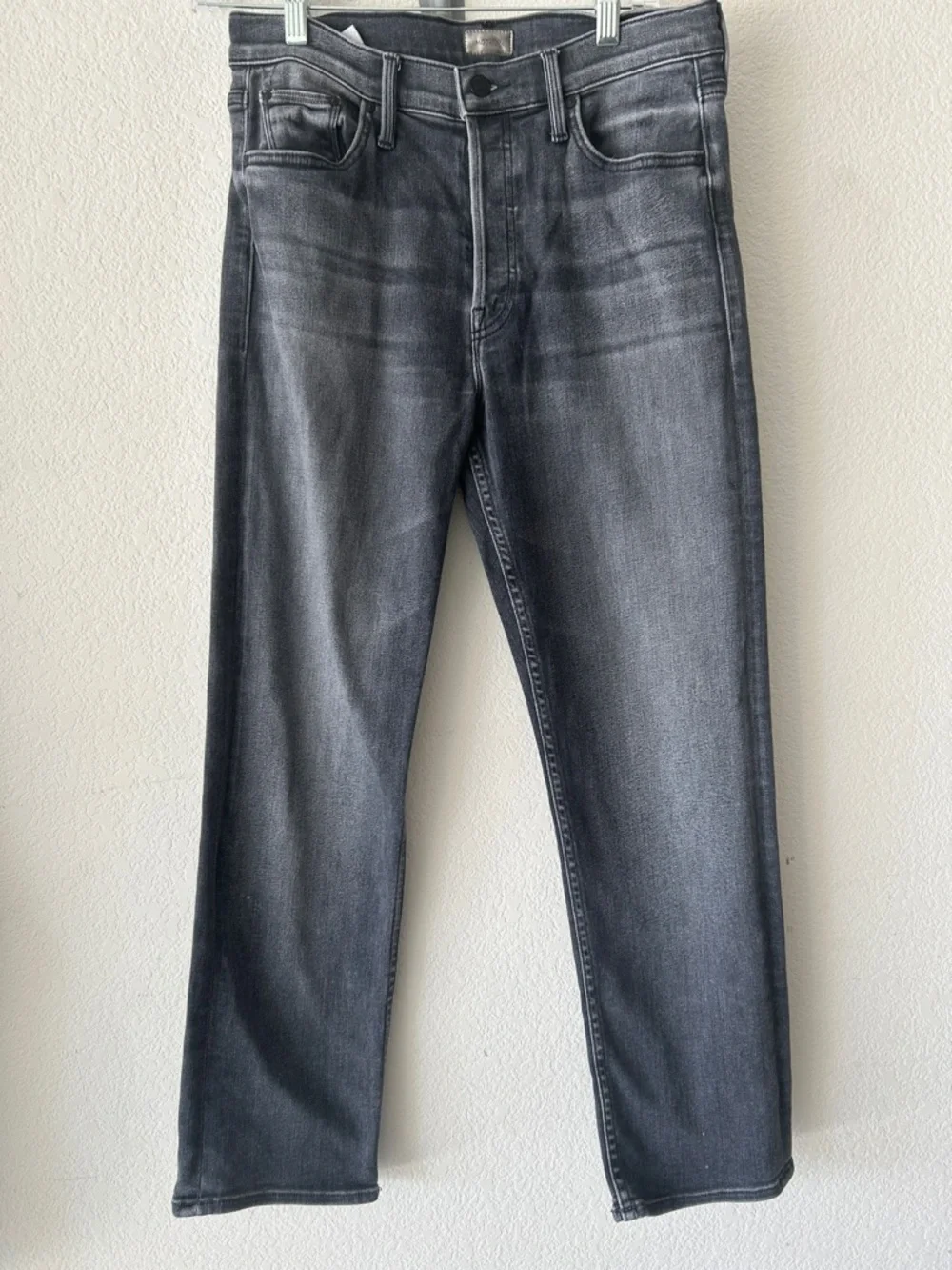 Mother The Tomcat Ankle Straight Leg Jean X Marks The Spot Faded Black size 28 - Picture 2 of 10